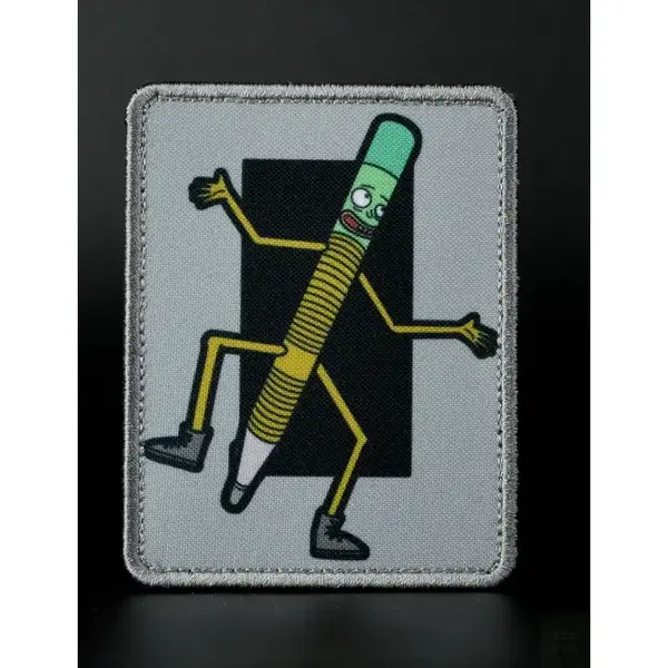 Нашивка, патч "Карандаш Шурик" от Корпуса Вышивания.