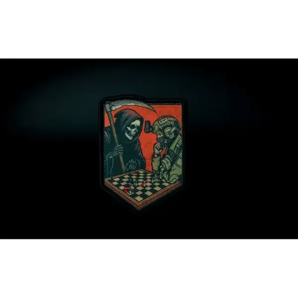 Нашивка, патч "Чей ход?" от Корпуса Вышивания.