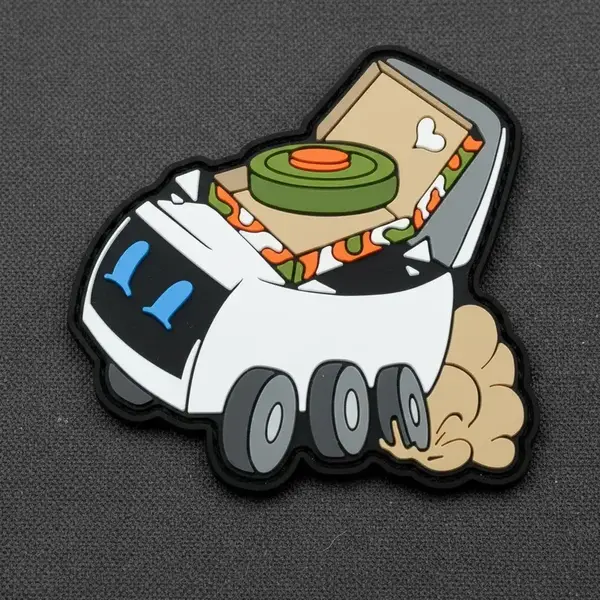 Нашивка, патч "доставщик" ПВХ от Корпуса Вышивания. 