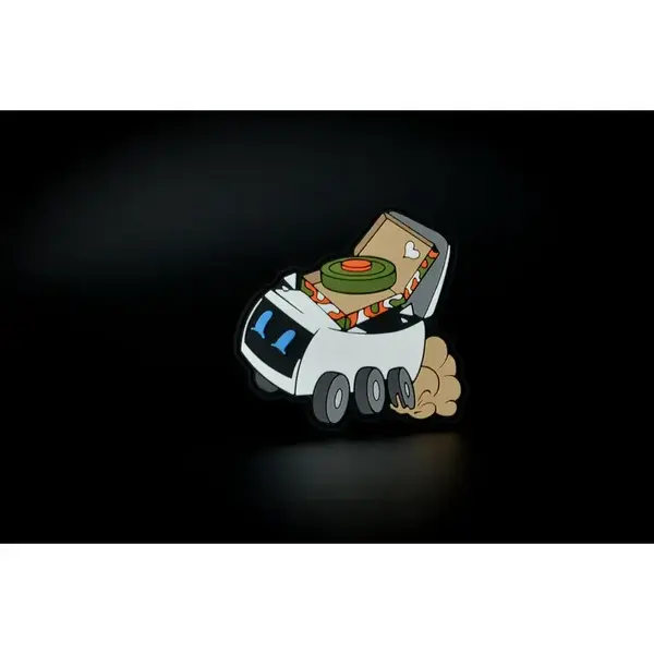 Нашивка, патч "доставщик" ПВХ от Корпуса Вышивания. 