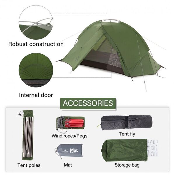 Палатка NATUREHIKE Tagar Double Green