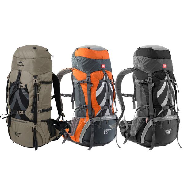 Рюкзак туристический NATUREHIKE Tanfeng Black (70+5 литров)