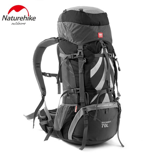 Рюкзак туристический NATUREHIKE Tanfeng Black (70+5 литров)