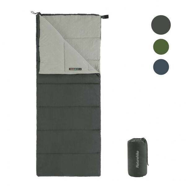 Спальный мешок NATUREHIKE F150 Envelop Cotton Grey
