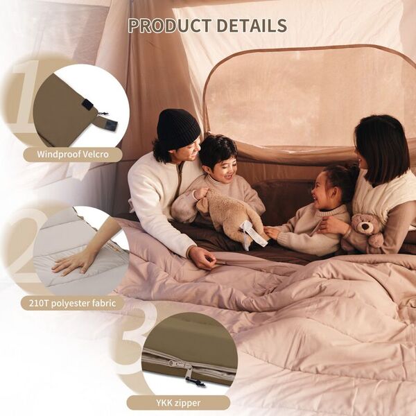 Спальный мешок NATUREHIKE YC Extra Wide Green