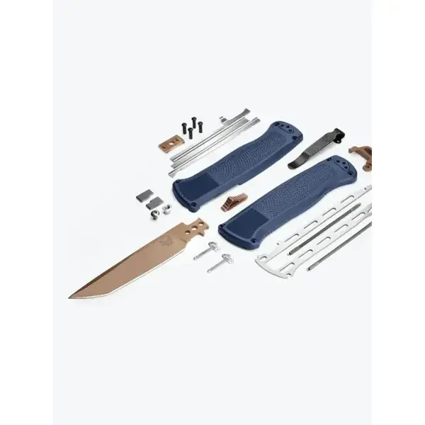 Нож складной BENCHMADE Shootout, Grivory Blue, Cru-Wear