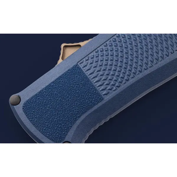 Нож складной BENCHMADE Shootout, Grivory Blue, Cru-Wear