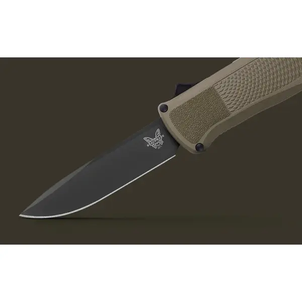 Нож складной BENCHMADE Shootout, Grivory Green, Cru-Wear клинок черный