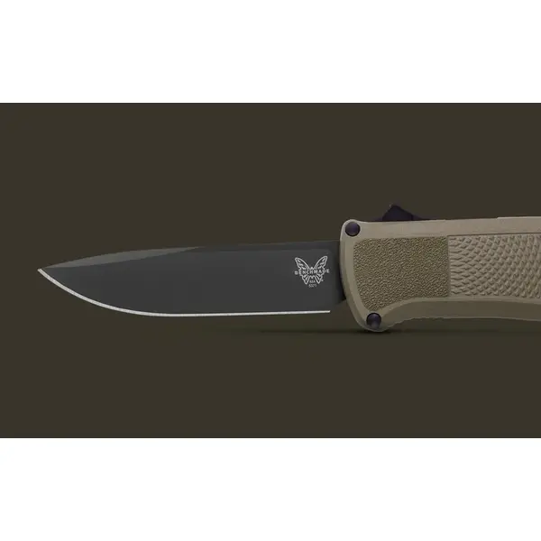 Нож складной BENCHMADE Shootout, Grivory Green, Cru-Wear клинок черный