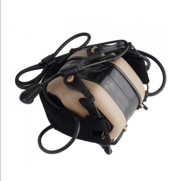 Активная гарнитура для стрельбы EARMOR M32 Plus Black с микрофоном для рации