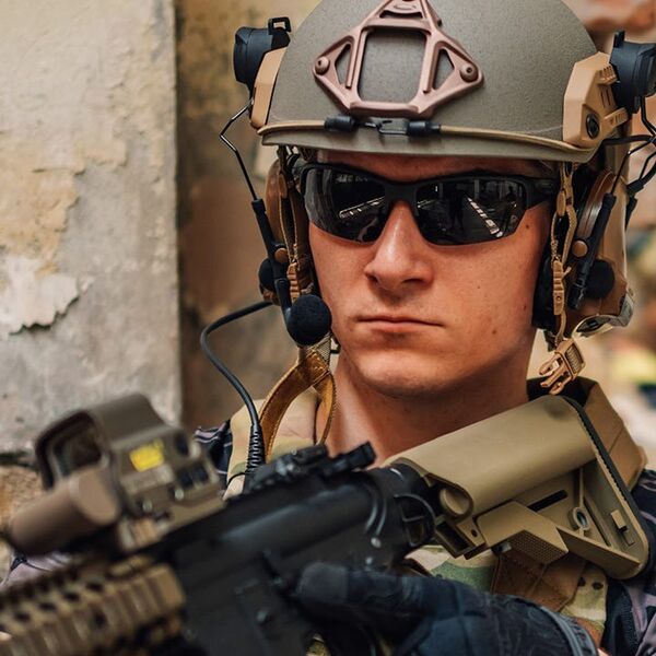 Баллистические очки для тактической стрельбы Wiley X Saint Matte Black (Clear-Grey)