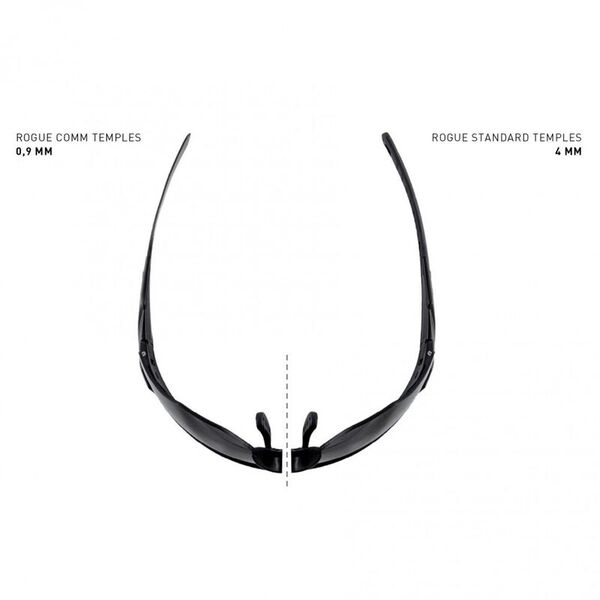 Тактические очки для стрельбы с баллистической защитой от осколков Wiley X Rogue Comm Matte Tan (Clear-Grey-Rust)