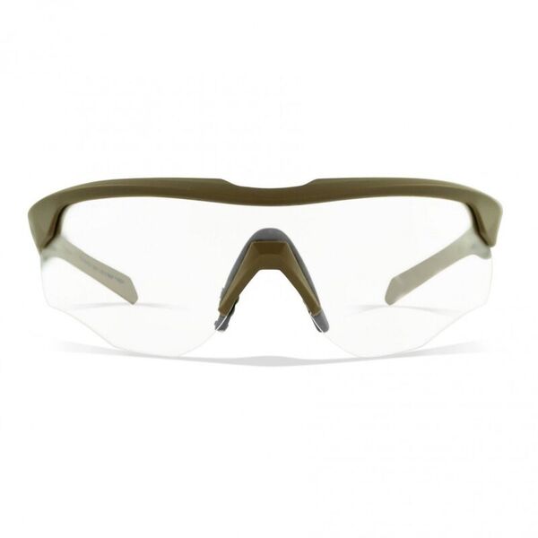 Тактические очки для стрельбы с баллистической защитой от осколков Wiley X Rogue Comm Matte Tan (Clear-Grey-Rust)