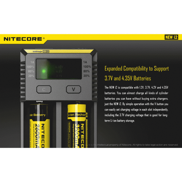 Зарядное устройство NITECORE NEW i2 (18650/16340 автоматическое определение)