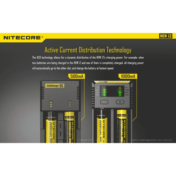 Зарядное устройство NITECORE NEW i2 (18650/16340 автоматическое определение)