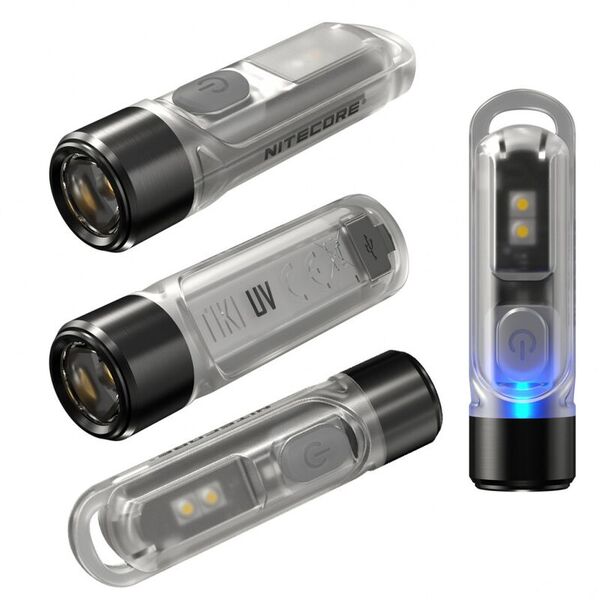 Ультрафиолетовый фонарик-брелок NITECORE TIKI UV (1000мВт, SST-10UV 365nh, 2 часа)
