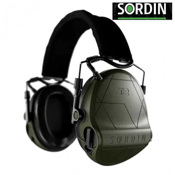 Наушники активные SORDIN Supreme T2 Green Flex Headband Black Textile