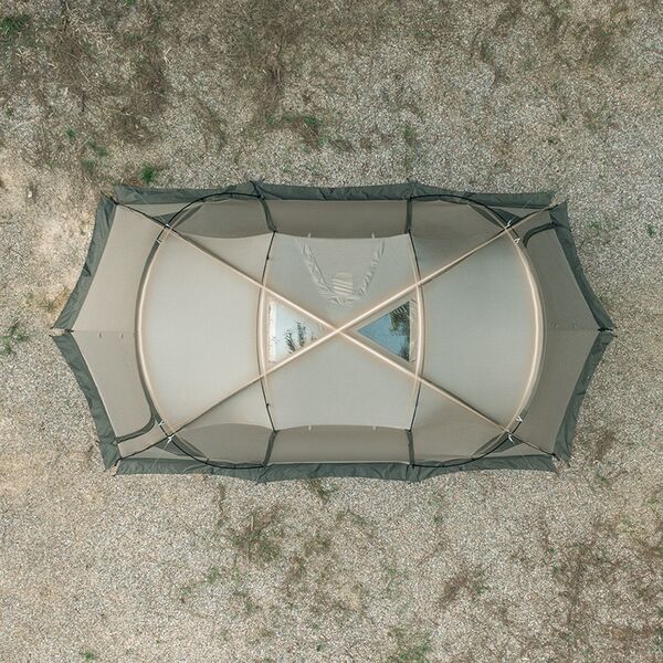 Палатка NATUREHIKE Shandi, 2 спальни+1 комната, серая