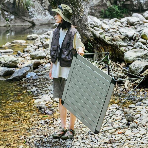 Стол складной NATUREHIKE Yamami L03 L, 69x69см, 3кг, зеленый