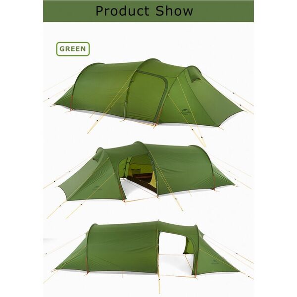 Палатка NATUREHIKE Opalus, 3 местная, зеленая