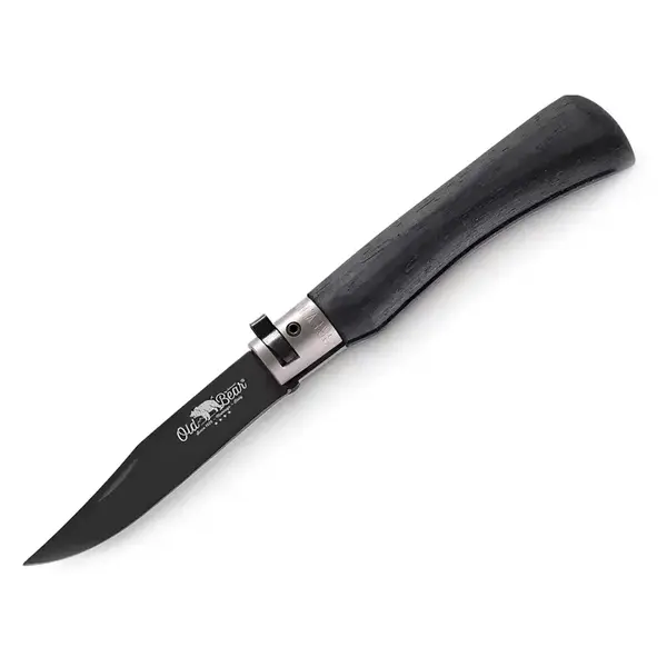 Складной нож OLD BEAR Total Black Size-XL Stainless PTFE Laminated Wood (10/23 см)