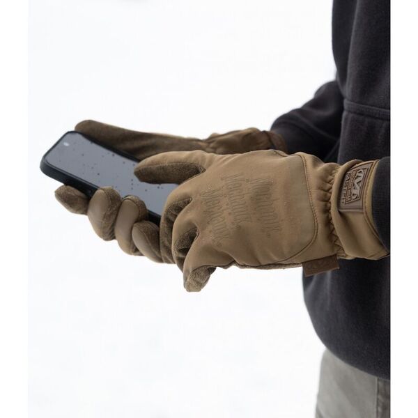 Тёплые перчатки MECHANIX ColdWork Tactical FastFit Coyote с поддержкой Touchscreen