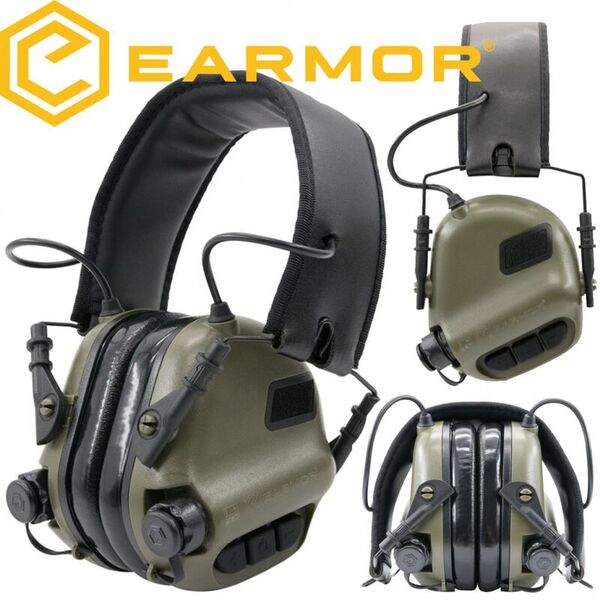 Активные наушники для стрельбы EARMOR M31 Green