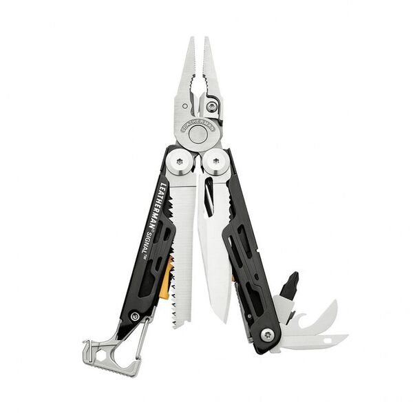 Мульти-инструмент с плоскогубцами и ножом LEATHERMAN Signal Black & Stainless (Multi-Tool)