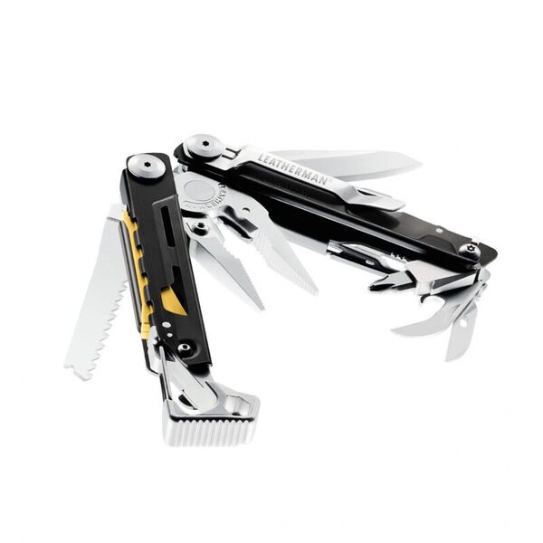 Мульти-инструмент с плоскогубцами и ножом LEATHERMAN Signal Black & Stainless (Multi-Tool)