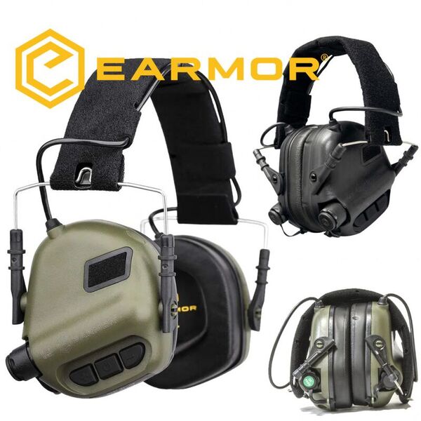 Активные наушники для стрельбы EARMOR M31 Green