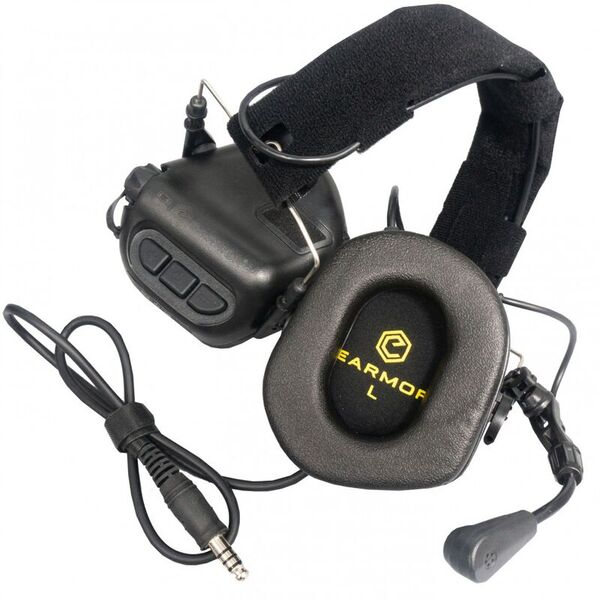 Активная гарнитура для стрельбы EARMOR M32 с микрофоном для рации