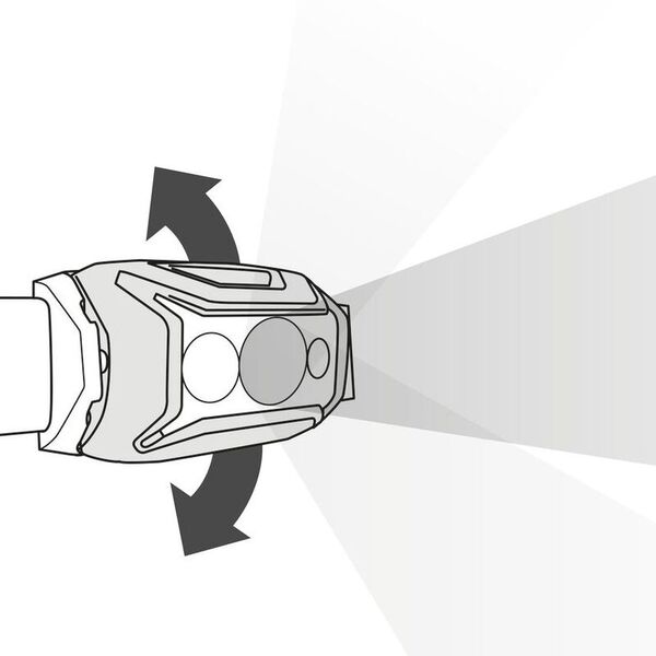 Яркий налобный фонарь PETZL Actik Core Gray (600 люмен)