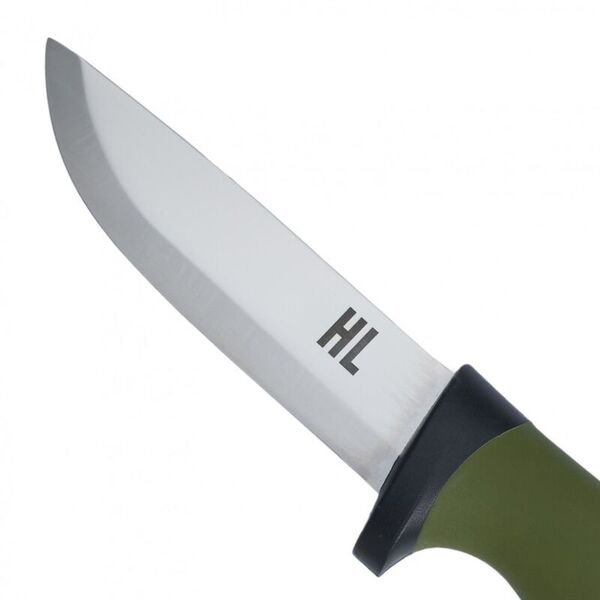 Нож туристический для похода HuntLandia Outdoor D2 Green Black