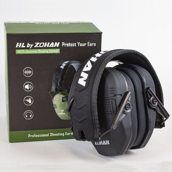 Активные наушники для стрельбы HuntLandia by ZOHAN EM025 Black