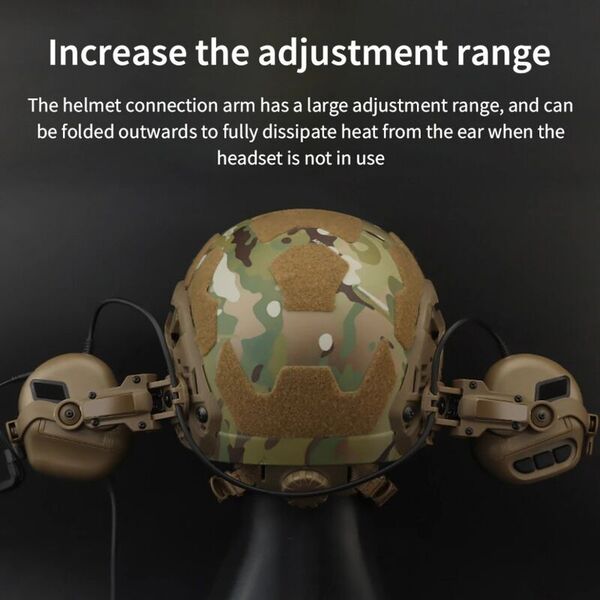 Крепление для наушников EARMOR Plus M16A на шлем (чебурашка)