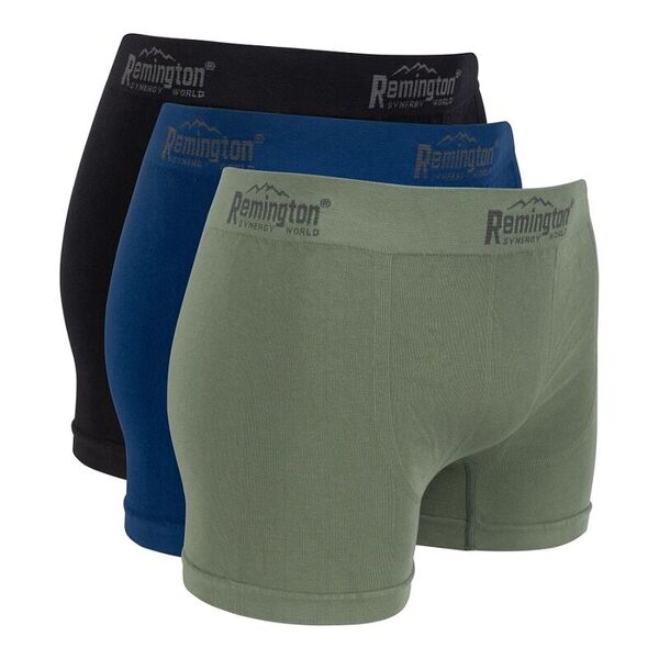 Мужские трусы боксеры Remington, set 3 pieces (черный, синий, зеленый)
