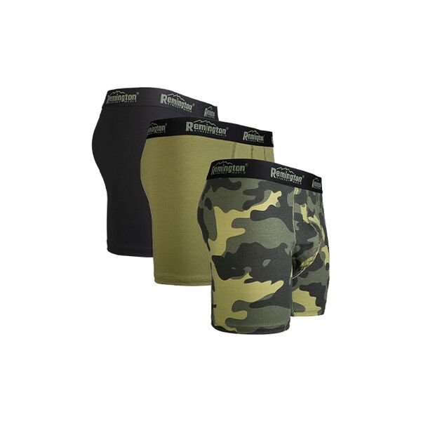 Мужские трусы боксеры Remington, набор 3 шт, микс зеленый