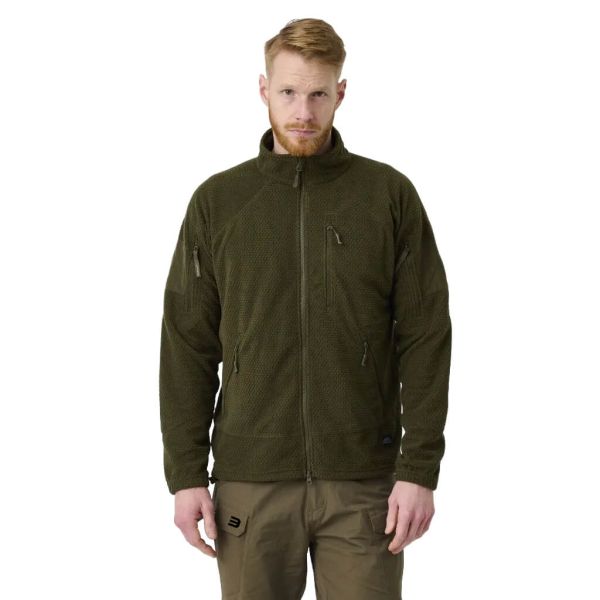 Куртка флисовая ALPHA Helikon, цвет Olive Green