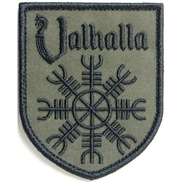 Нашивка, патч "Valhalla хаки" тактическая с липучкой.