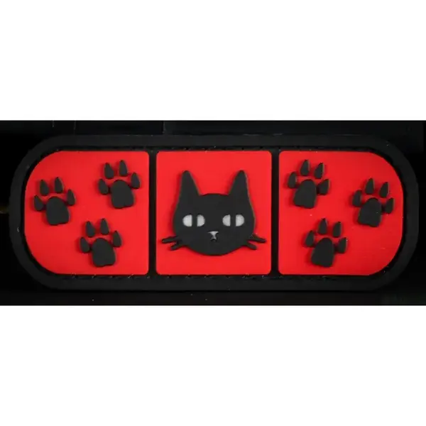 Нашивка, патч "Котопластырь" ПВХ тактическая с липучкой