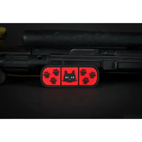 Нашивка, патч "Котопластырь" ПВХ тактическая с липучкой