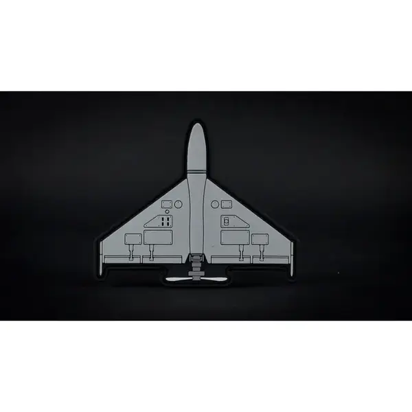 Нашивка, патч "Герань", ПВХ с липучкой.