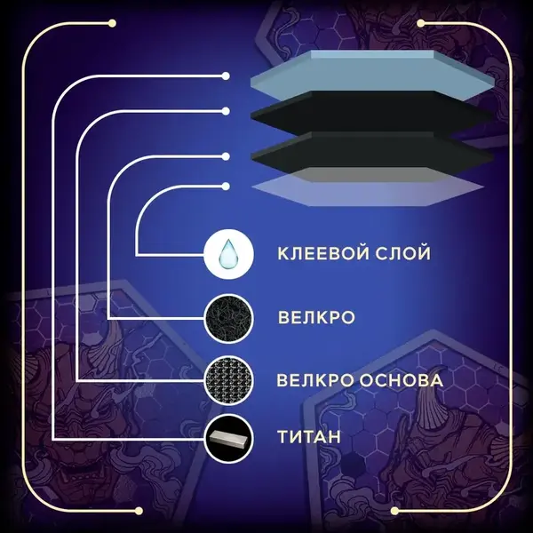 Нашивка на велкро с маской ОНИ