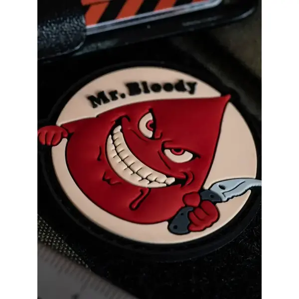 Зd ПВХ патч "Mr. Bloody" (Мистер Кровавый)