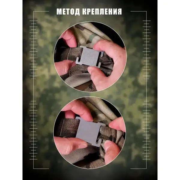 Зажим для Molle системы Титановый зажим для MOLLE с эксклюзивным дизайном!
