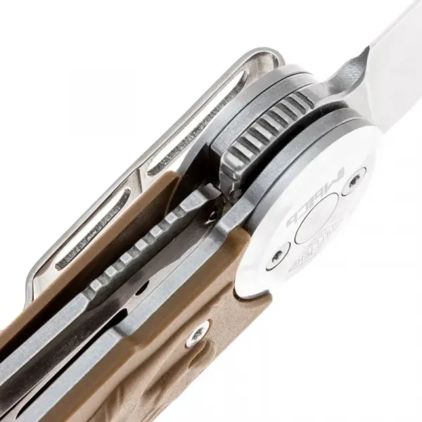 Складной нож Перемен Мысь stonewash 8Cr14MoV, рукоять Brown FRN