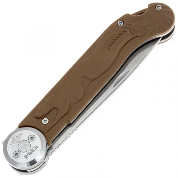 Складной нож Перемен Мысь stonewash 8Cr14MoV, рукоять Brown FRN