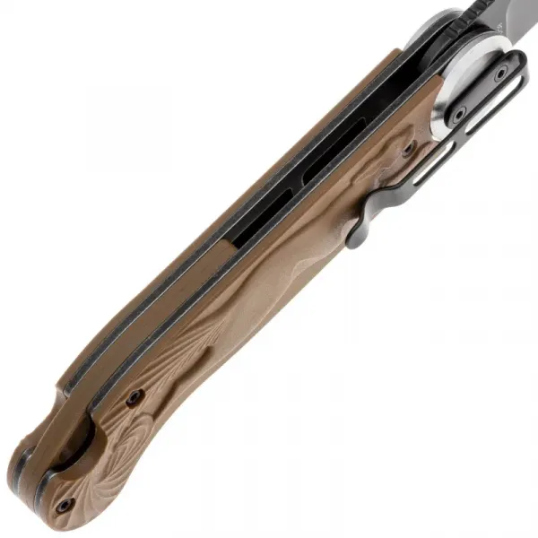 Складной нож Перемен Мысь blackwash 8Cr14MoV, рукоять Brown FRN