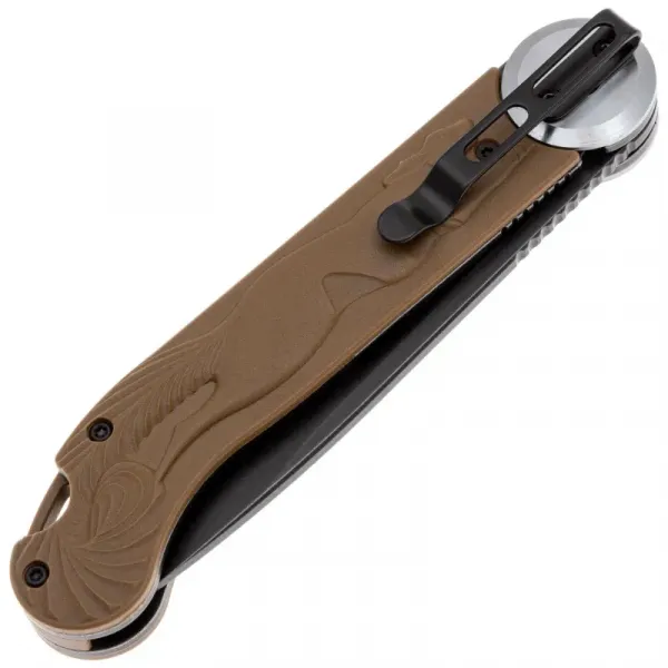 Складной нож Перемен Мысь blackwash 8Cr14MoV, рукоять Brown FRN