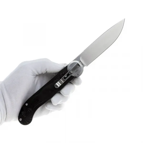 Складной нож Перемен Мысь stonewash 8Cr14MoV, рукоять Black FRN